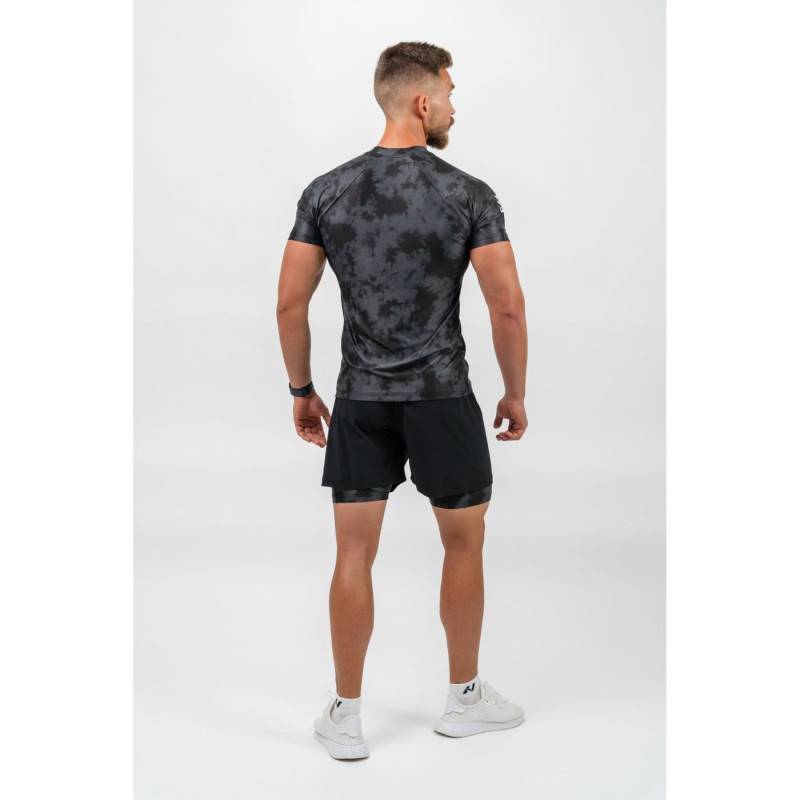 Kompresní Camouflage Nebbia tričko MAXIMUM 338 black