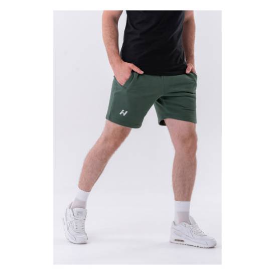 šortky Relaxed-fit Green- NEBBIA