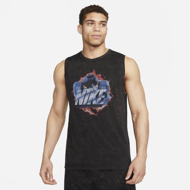 Man tank top Nike - black