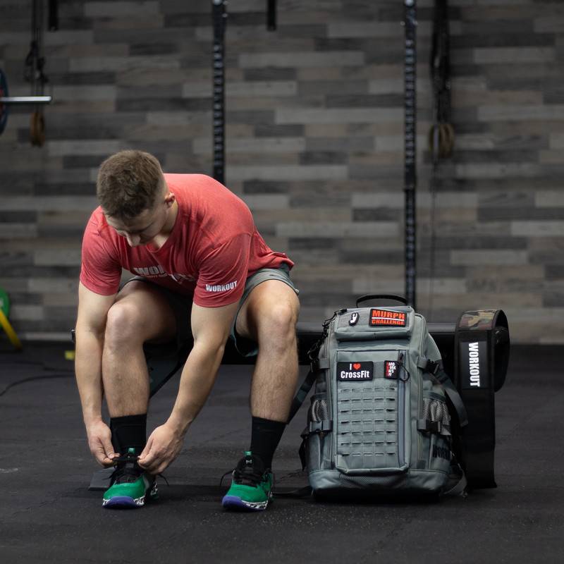 Fitness bag WORKOUT - 30 l - grey ČČK