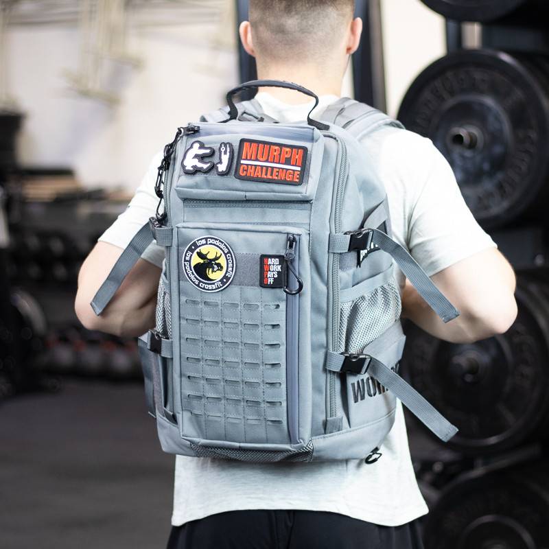 Fitness bag WORKOUT - 30 l - grey ČČK