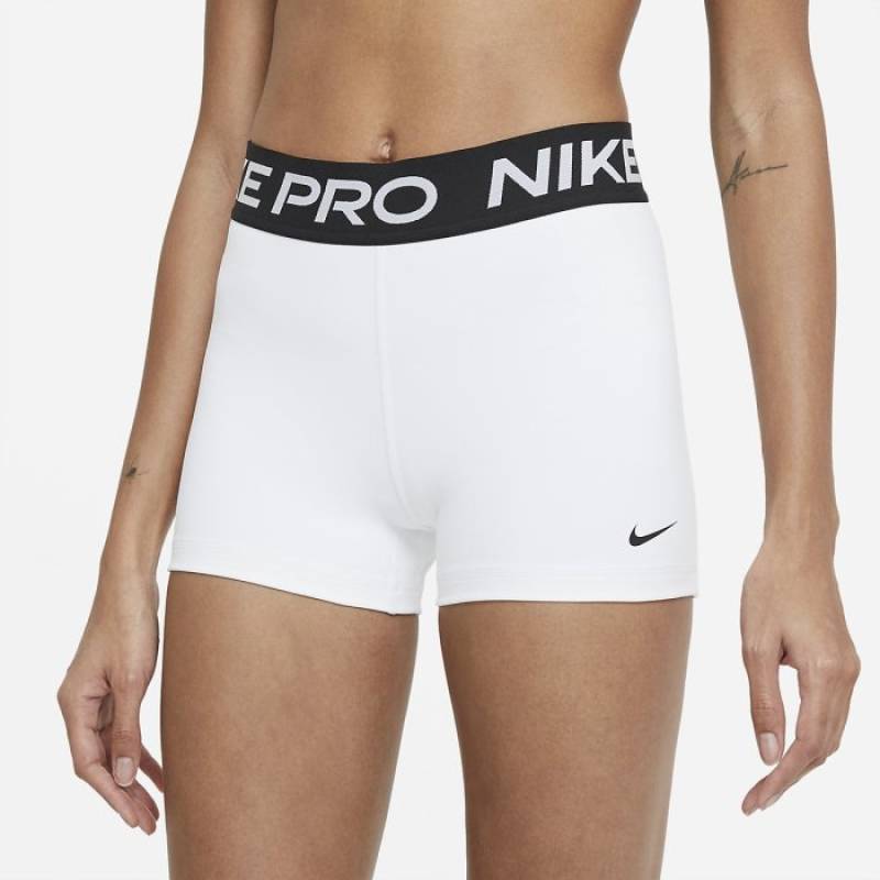 Damen funktional Shorts Nike Pro - white