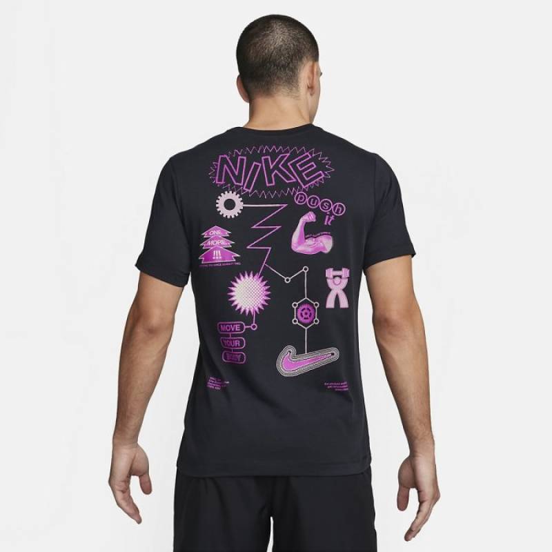 Man T-Shirt Nike One more - black