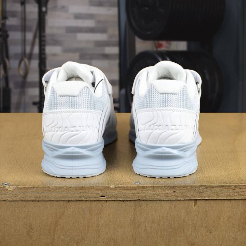 Boty na vzpírání LUXIAOJUN Professional - bílé