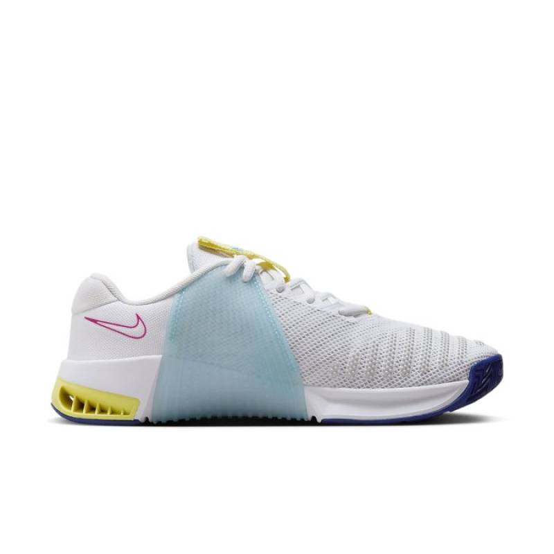 Dámské boty na CrossFit Nike Metcon 9 - WHITE/WHITE-DEEP ROYAL BLUE-FIERCE PINK