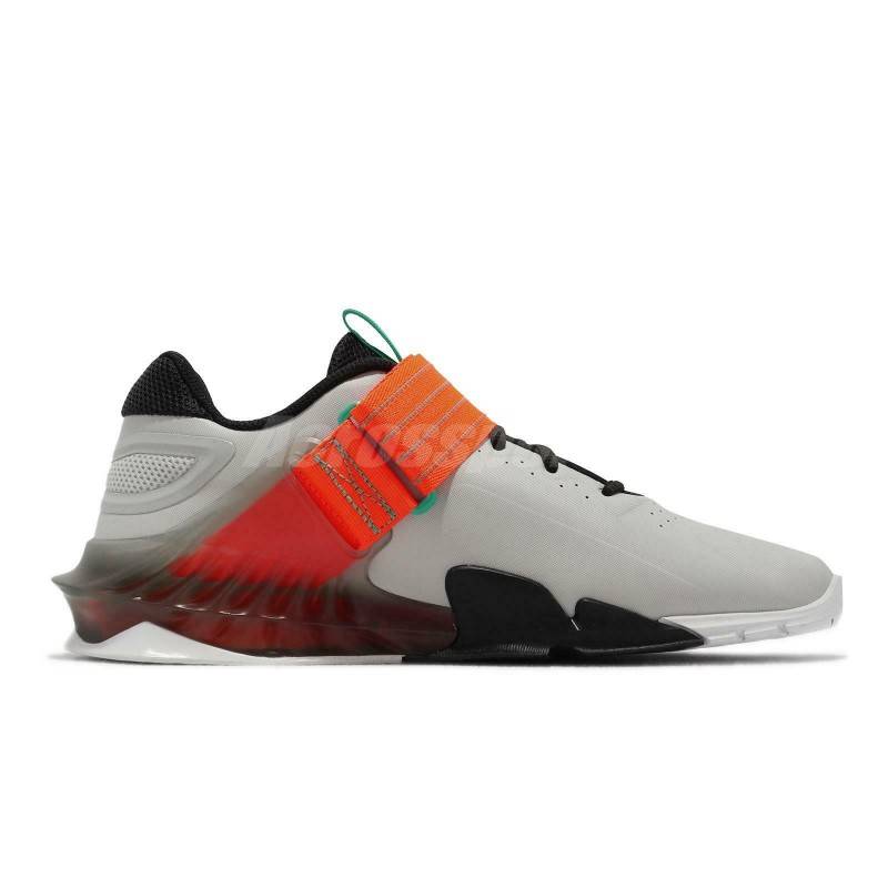 Weightlifting Shoes Nike Savaleos - grey fog orange