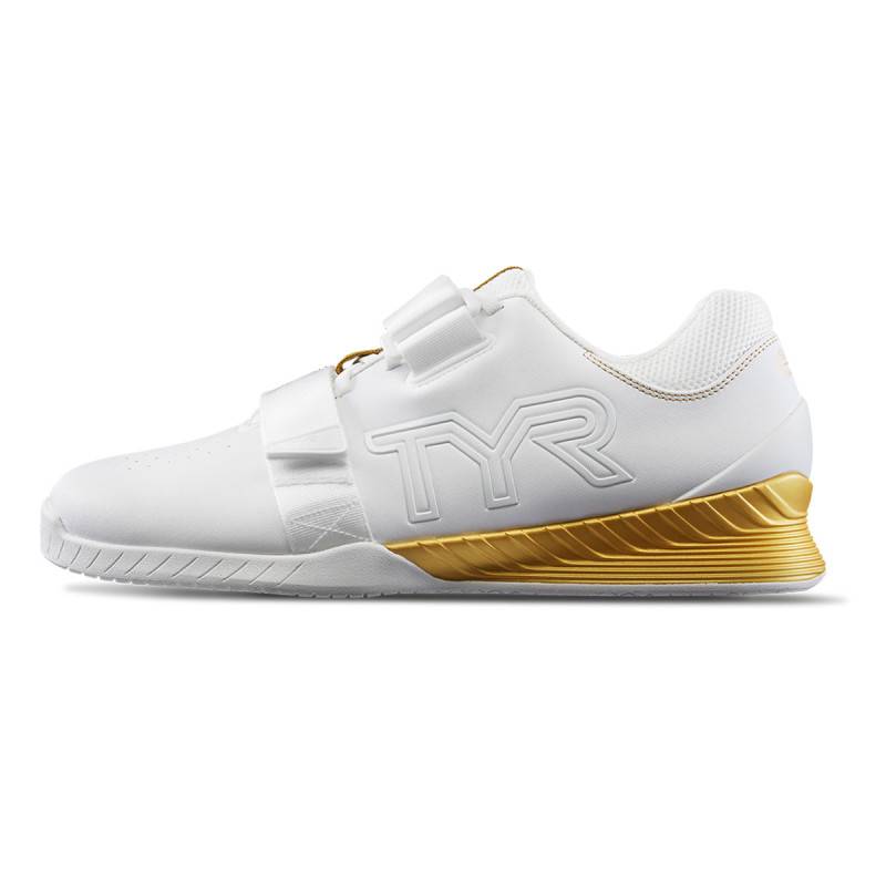 Weightlifting shoes Squat University TYR L-1 Lifter - white/gold