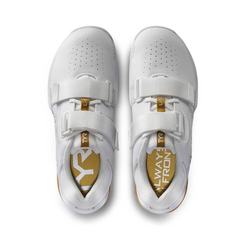 Weightlifting shoes Squat University TYR L-1 Lifter - white/gold