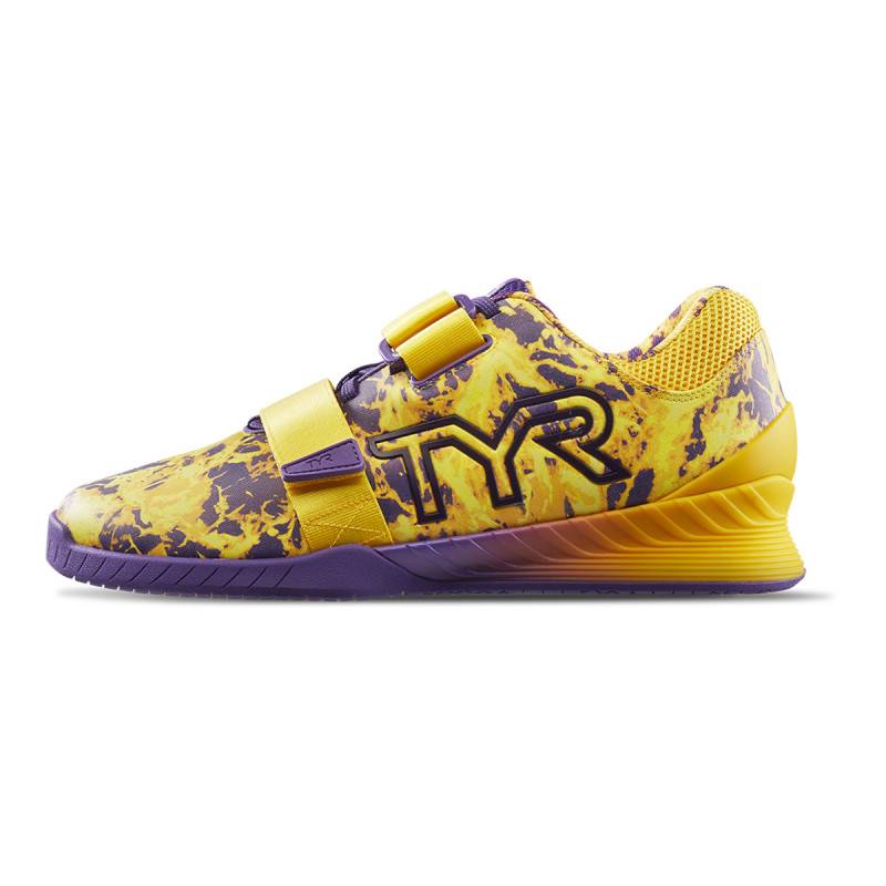 Weightlifting Shoes TYR L-1 Lifter - yellow purple
