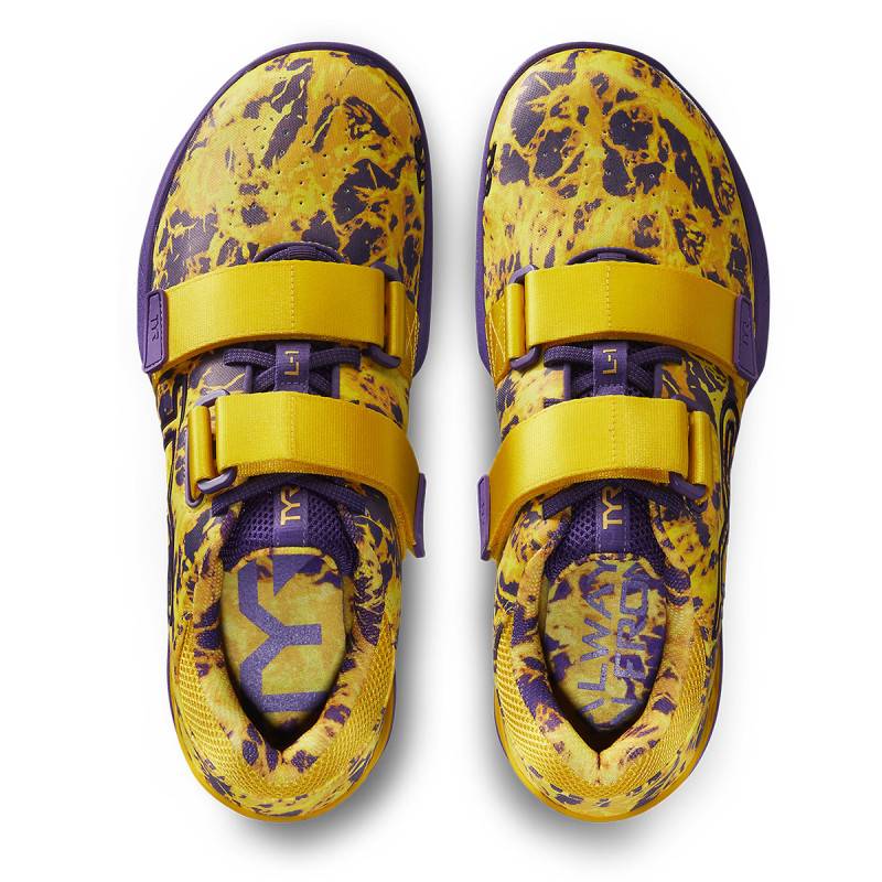 Weightlifting Shoes TYR L-1 Lifter - yellow purple