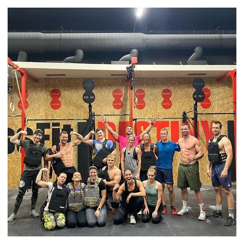 Zátěžová taktická plátová vesta 10 kg WORKOUT - černá