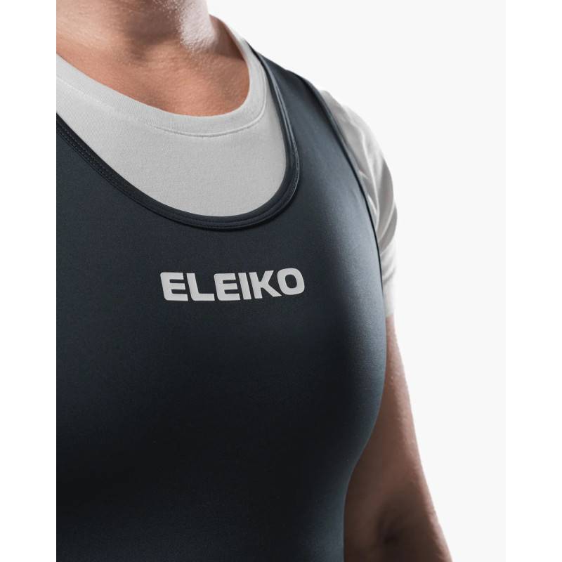 Unisex Weightlifting singlet ELEIKO blue/black