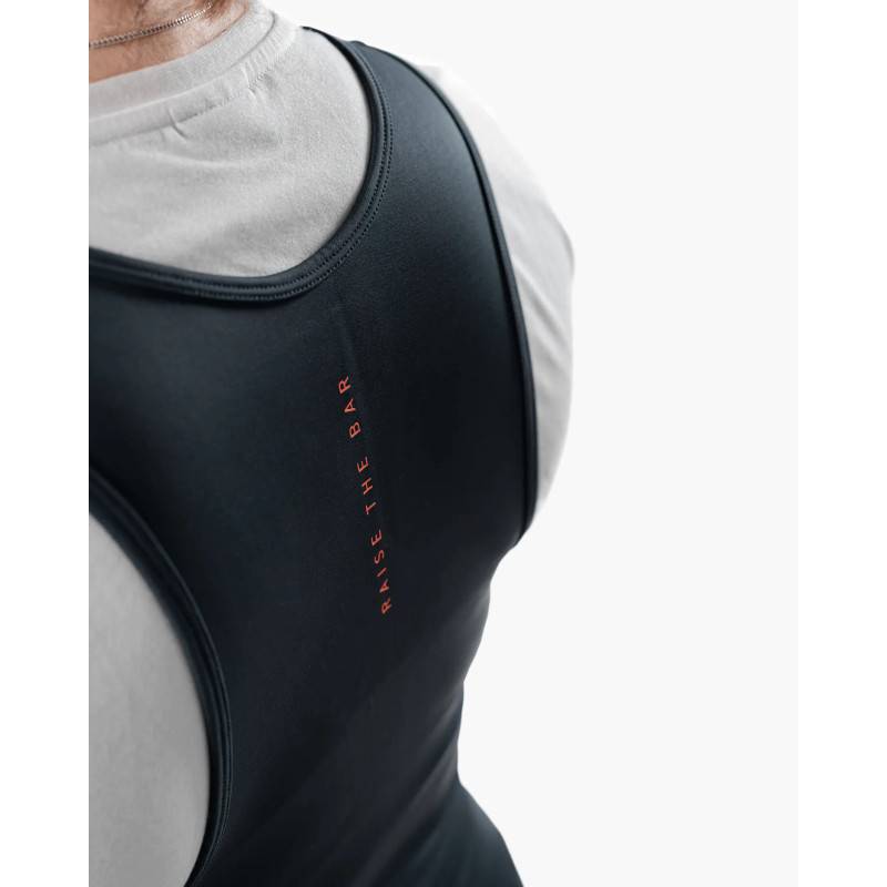 Unisex Weightlifting singlet ELEIKO blue/black