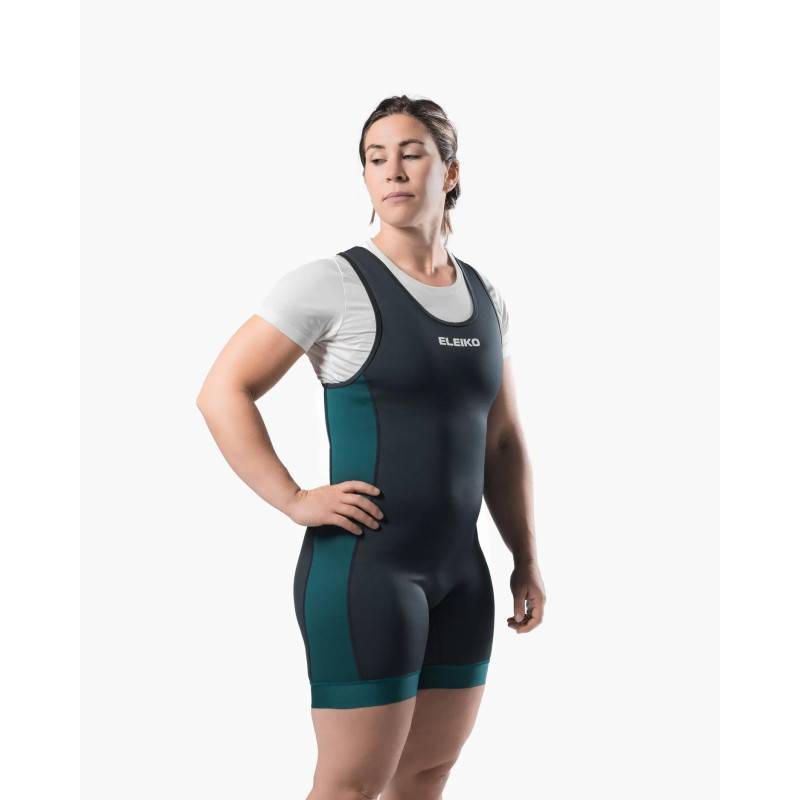 Unisex vzpěračský dres ELEIKO blue/black