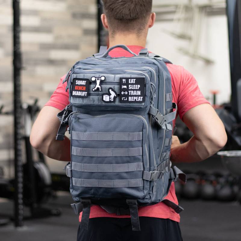 Fitness backpack WORKOUT - grey