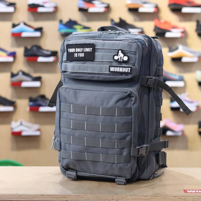 Fitness backpack WORKOUT - grey