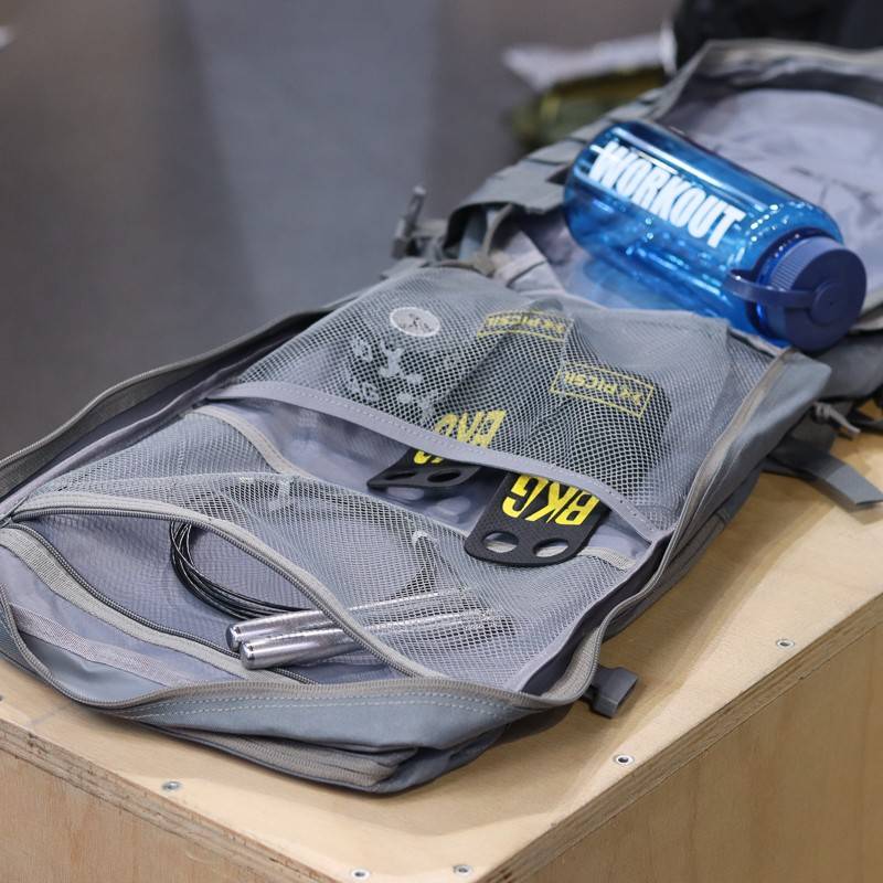 Fitness backpack WORKOUT - grey