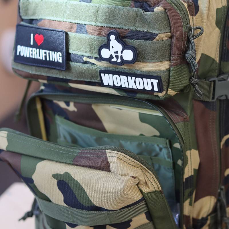 Fitness backpack WORKOUT - green camo