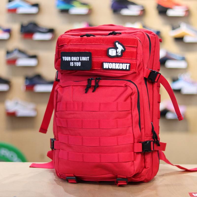 Fitness backpack WORKOUT - red