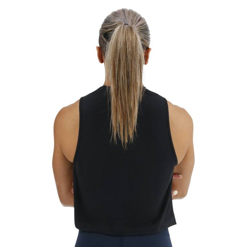 Woman crop top TYR ClimaDry - black