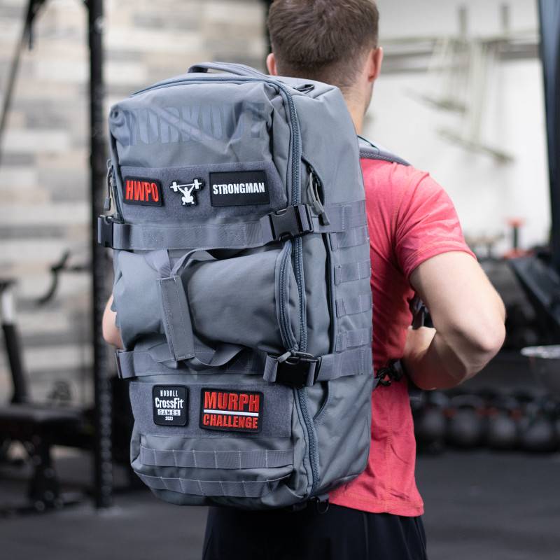 Batoh-taška přes rameno WORKOUT 2.0 - šedivá