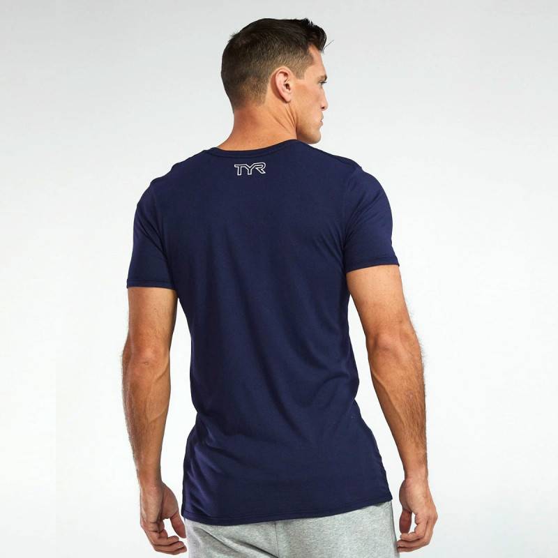 Pánské tričko Ultrasoft Lightweight Tri Blend Tech Tee - blue
