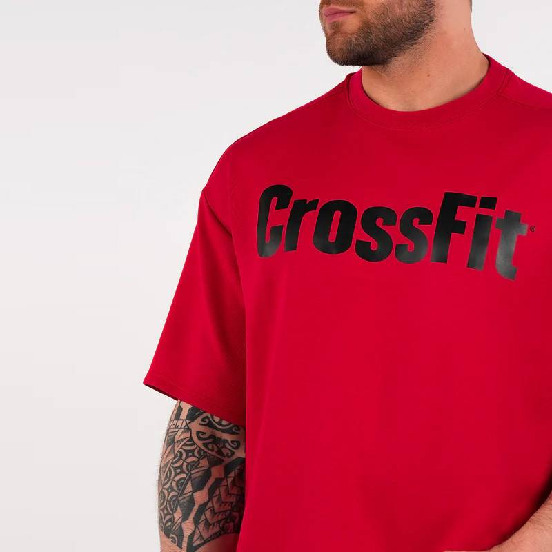 Unisex tričko CrossFit Schlumpf übergroßen Northern Spirit roten Alarm