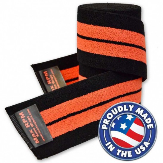 Titan THP Knee Wraps 2m - IPF (orange)