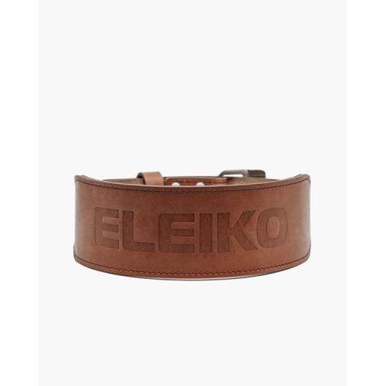 Eleiko Premium vzpěračský opasek kožený - hnědý