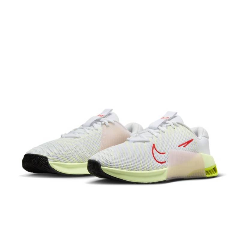 Dámské boty na CrossFit Nike Metcon 9 - WHITE/BRIGHT CRIMSON-VOLT-BARELY VOLT
