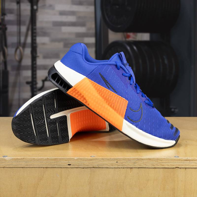 Mens CrossFit Shoes Nike Metcon 9 - Blue - Orange