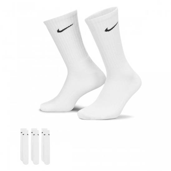 Nike ponožky U NK V CUSH CREW - 3P VALUE-bílé
