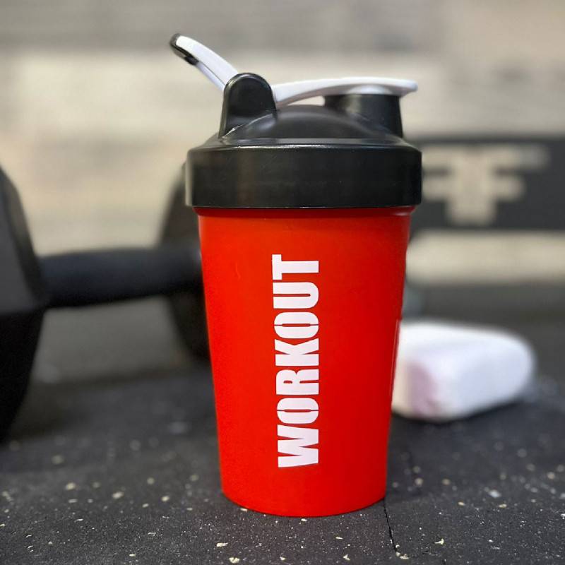 Shaker WORKOUT 400 ml - rot