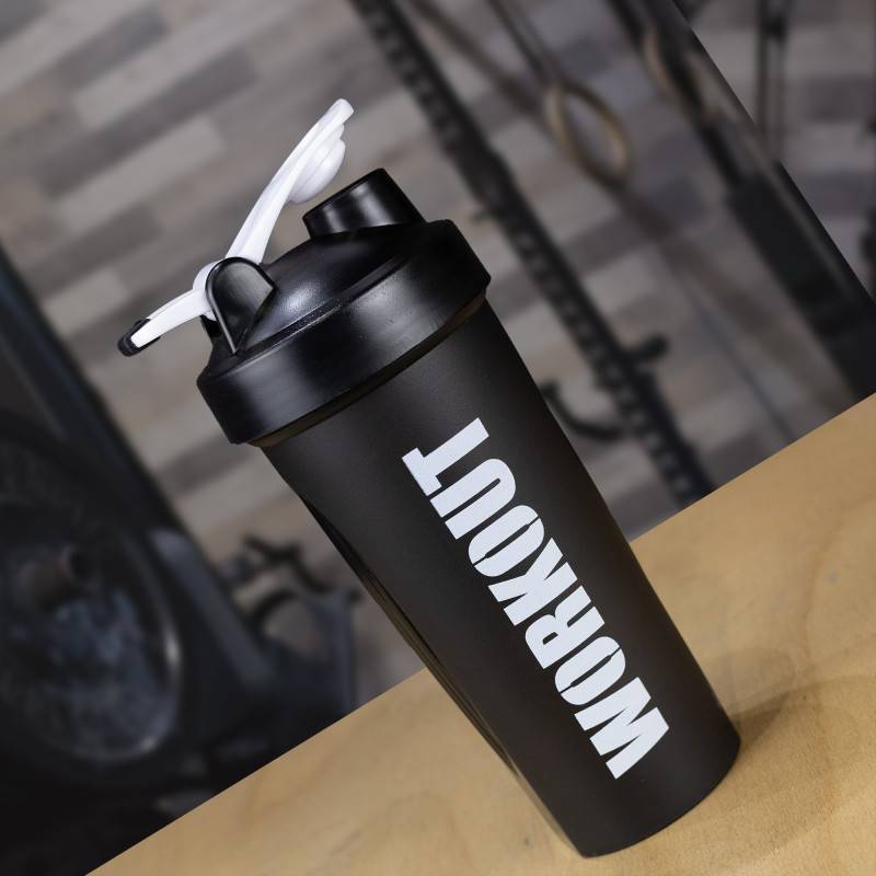 Shaker WORKOUT 600 ml - schwarz