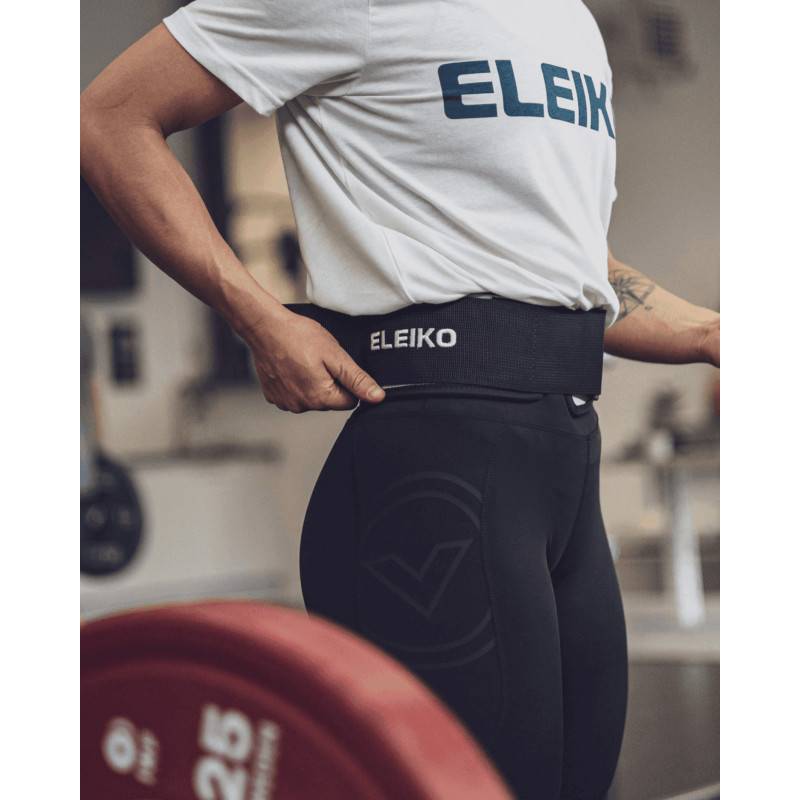 Eleiko EVA belt with stainless steel buckle - blue