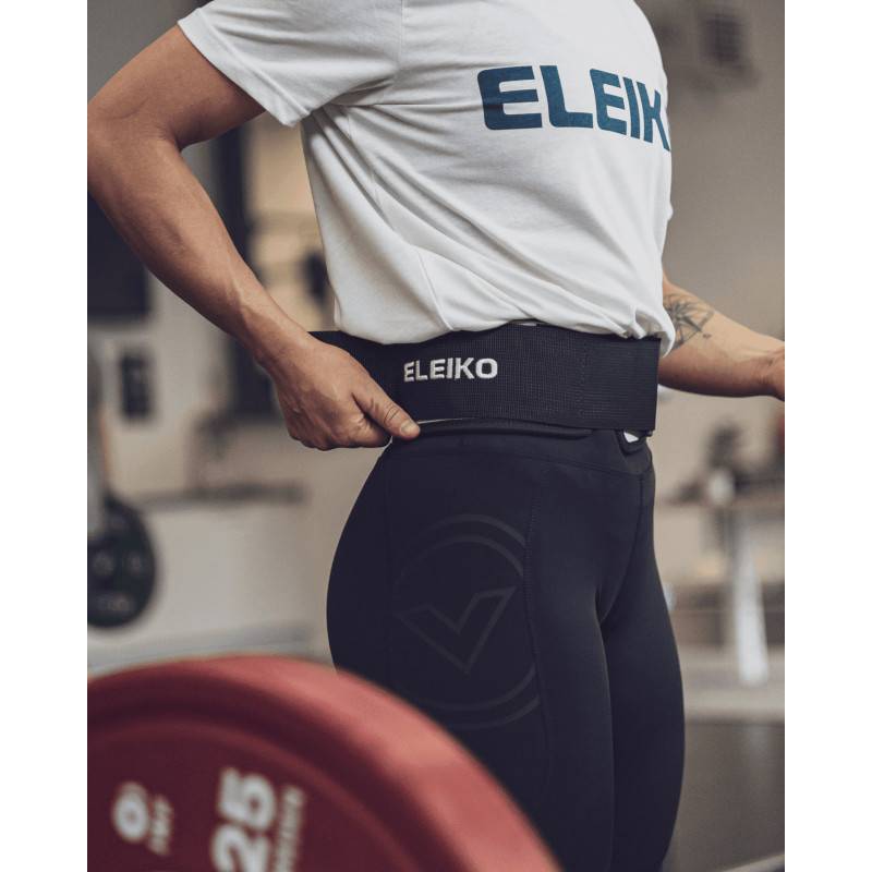 Eleiko EVA belt with stainless steel buckle - white