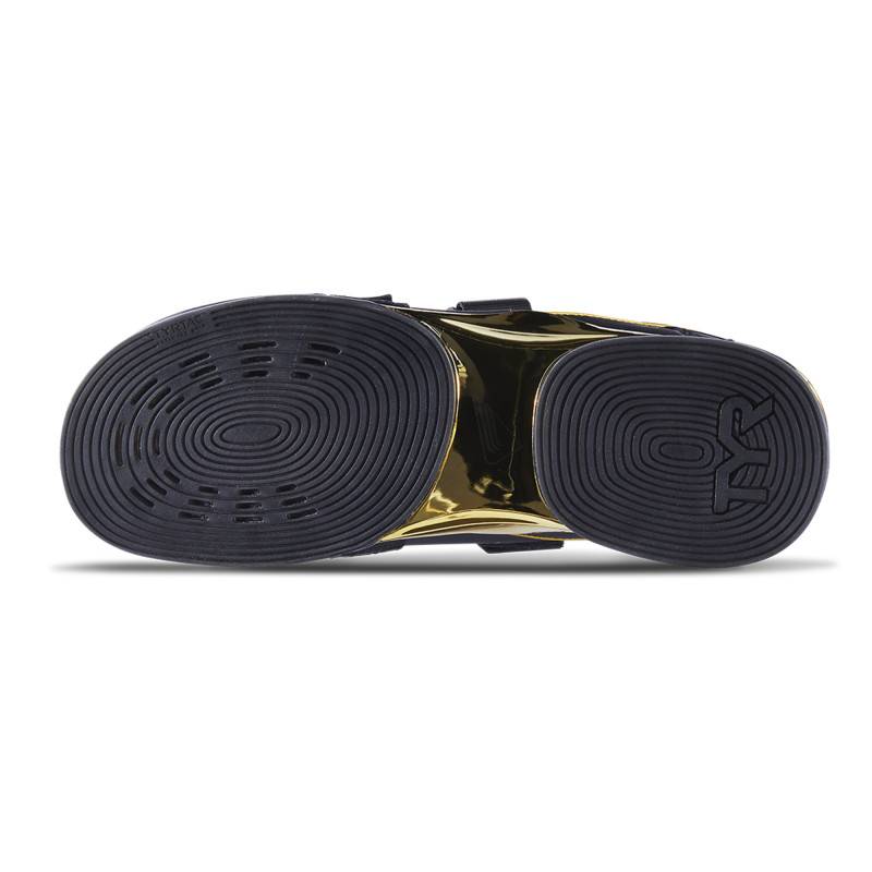 TYRFORCE Elite Carbon Lifter Mens Weightlifting Shoes - Black and Gold