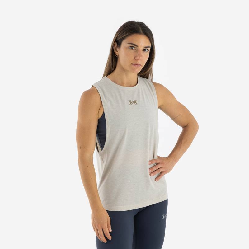 Damen top Picsil Premium Sleeveless - sandstone