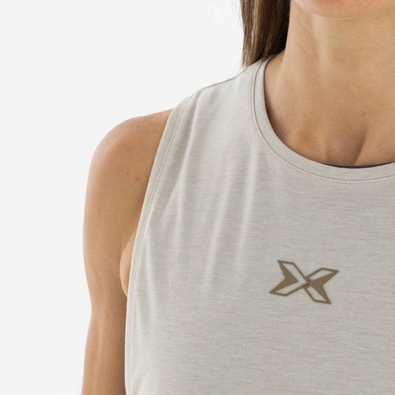 Damen top Picsil Premium Sleeveless - sandstone