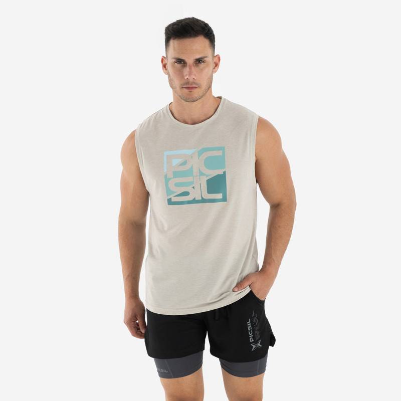 Picsil Premium Herren Tank Top - Sandstein