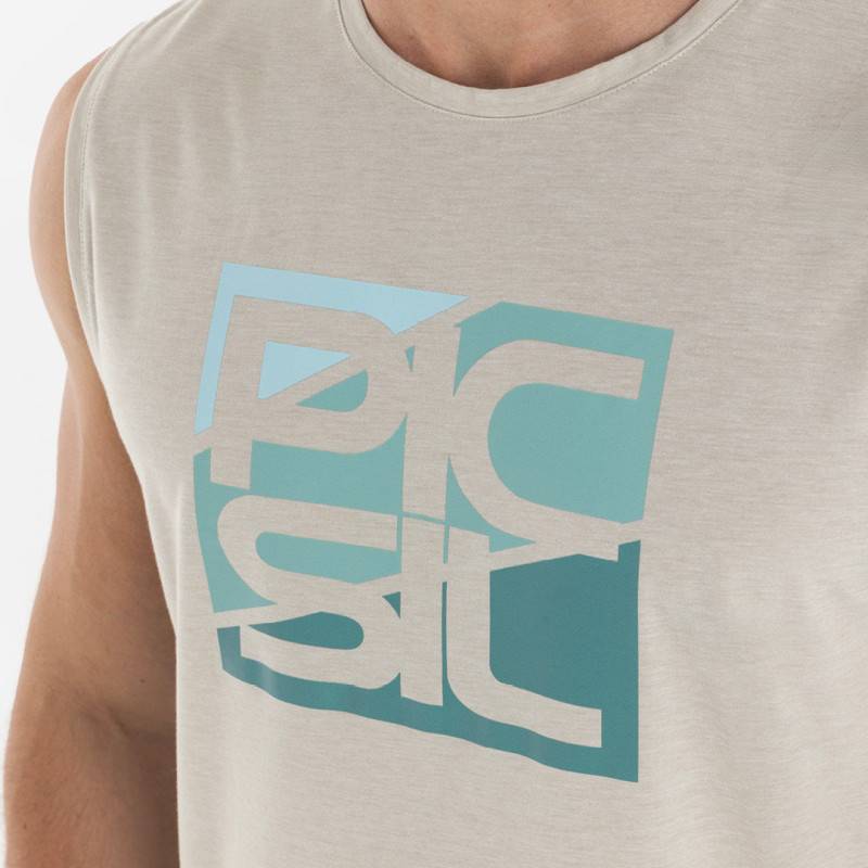 Picsil Premium Mens Tank Top - Sandstone