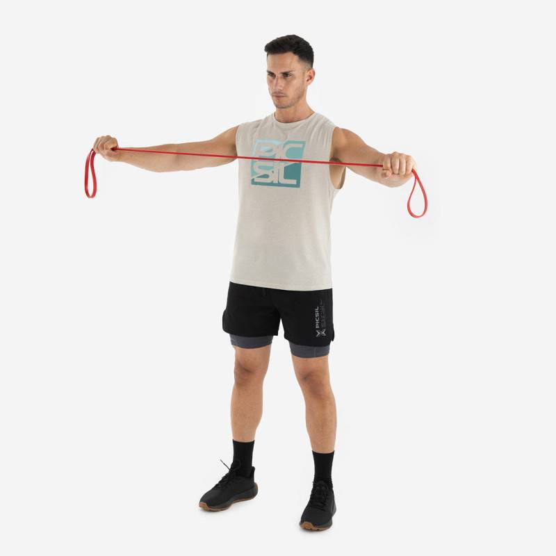 Picsil Premium Mens Tank Top - Sandstone