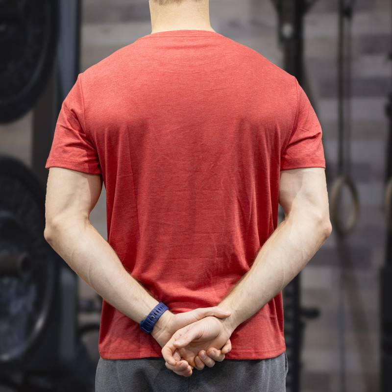 Mens sports t-shirt WORKOUT - red