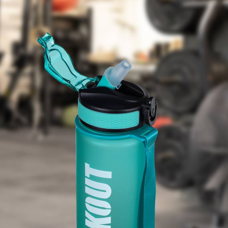 WORKOUT Tritan 1000 ml Trinkflasche - grün