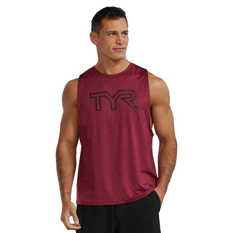 Pánské tílko TYR Logo Tech Tank - červené