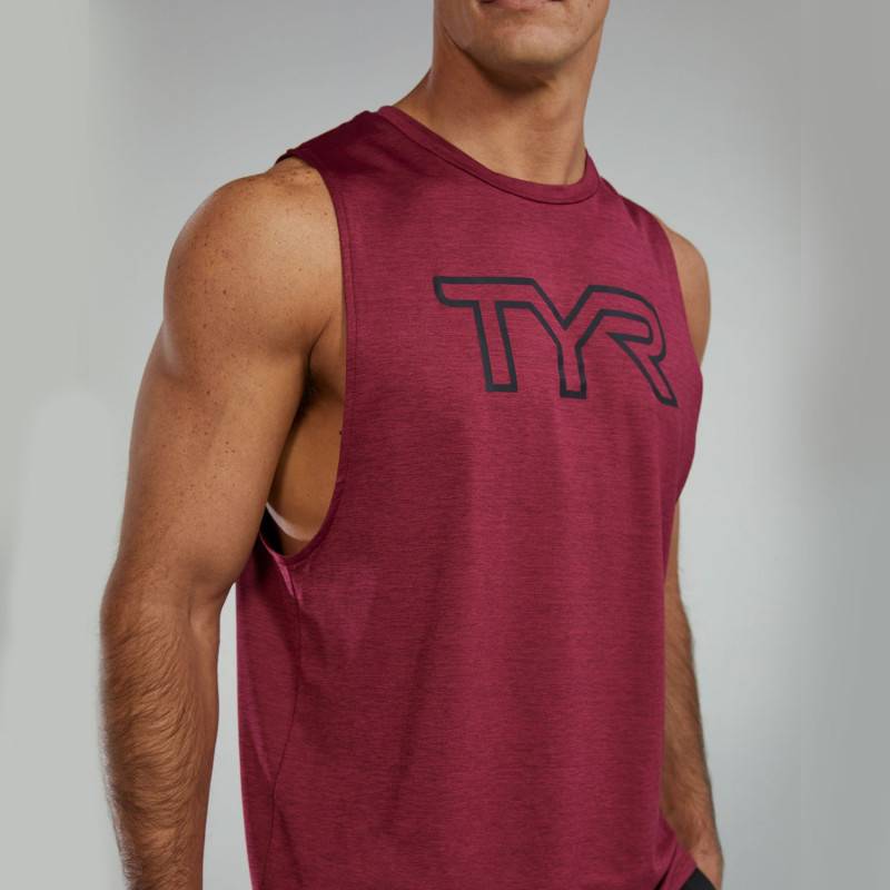 TYR Logo Tech Tank für Herren - rot