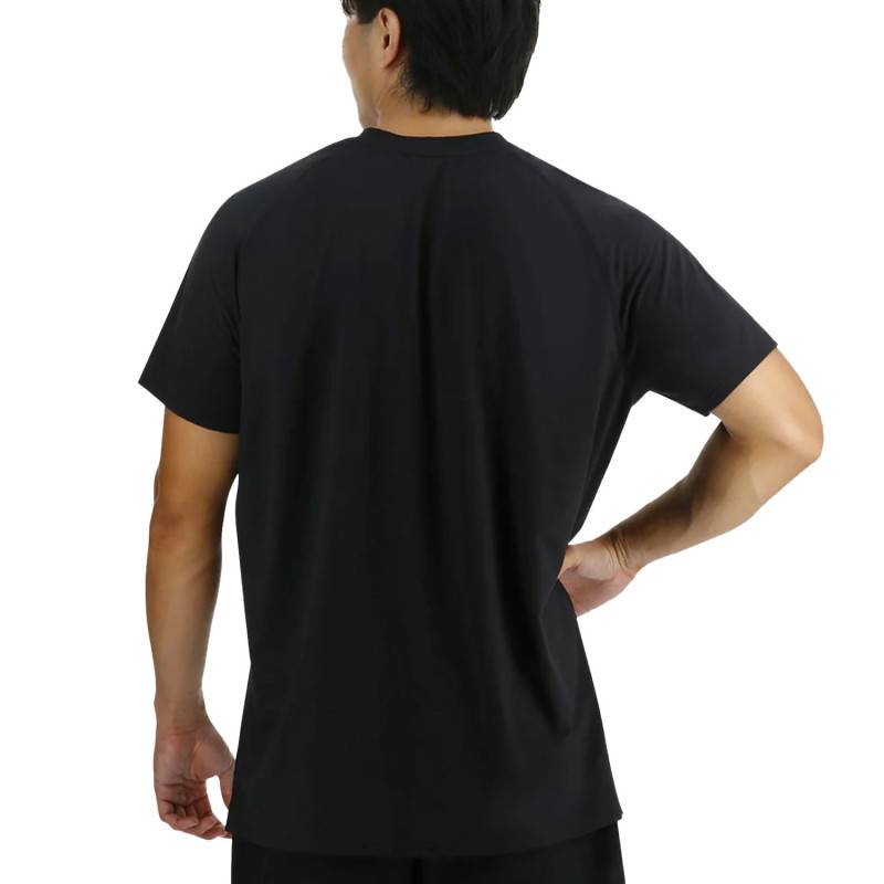 Herren-T-Shirt TYR Raglan Deep Ultramarine - schwarz