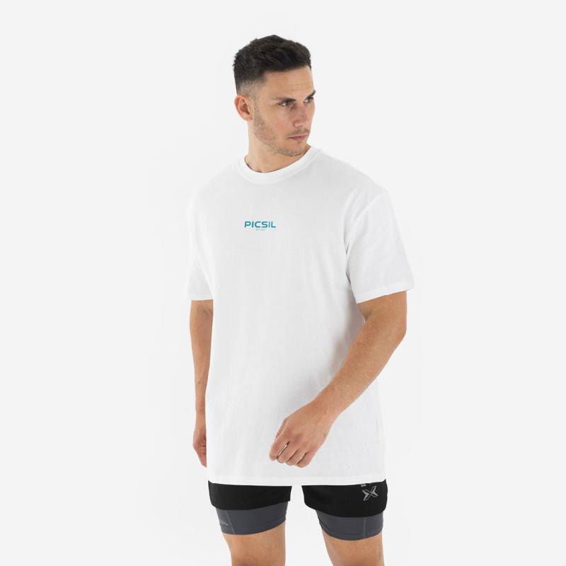 Herren-T-Shirt Urban in Übergröße aus Bio-Baumwolle - weiß