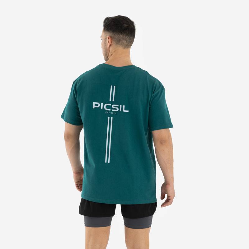 Maglietta Urban oversize da uomo in cotone organico - Verde