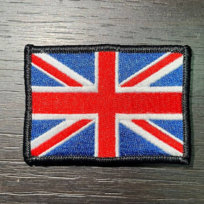 English flag patch with Velcro 7 x 5 cm